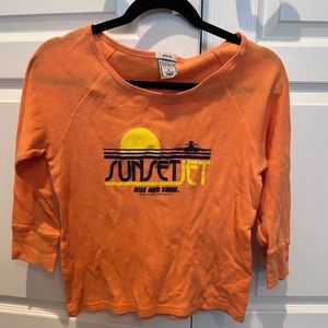 Womens Vintage Old Nave Cropped Longsleeve